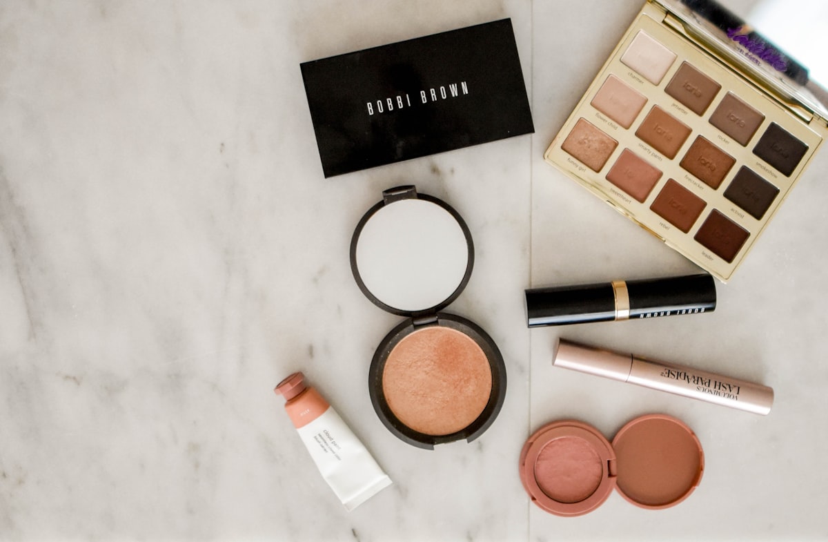 Makeup application and lipstick swatches