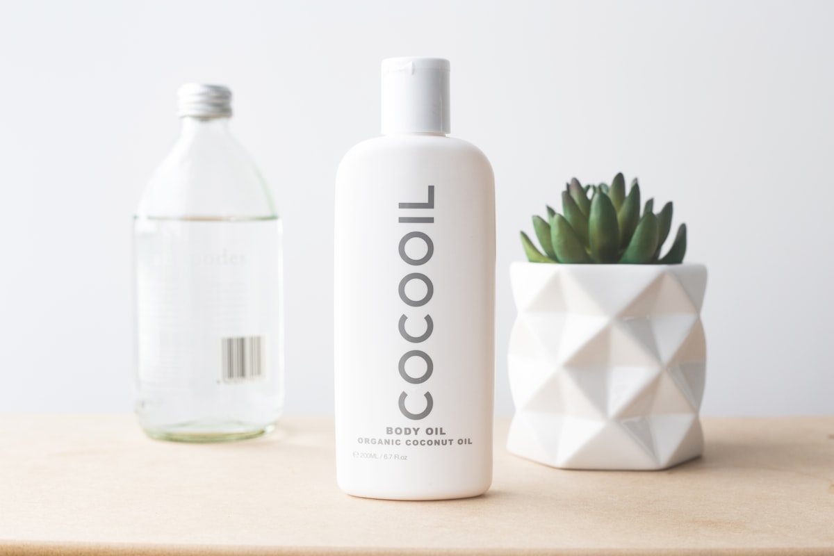 Luxury skincare moisturizer on marble