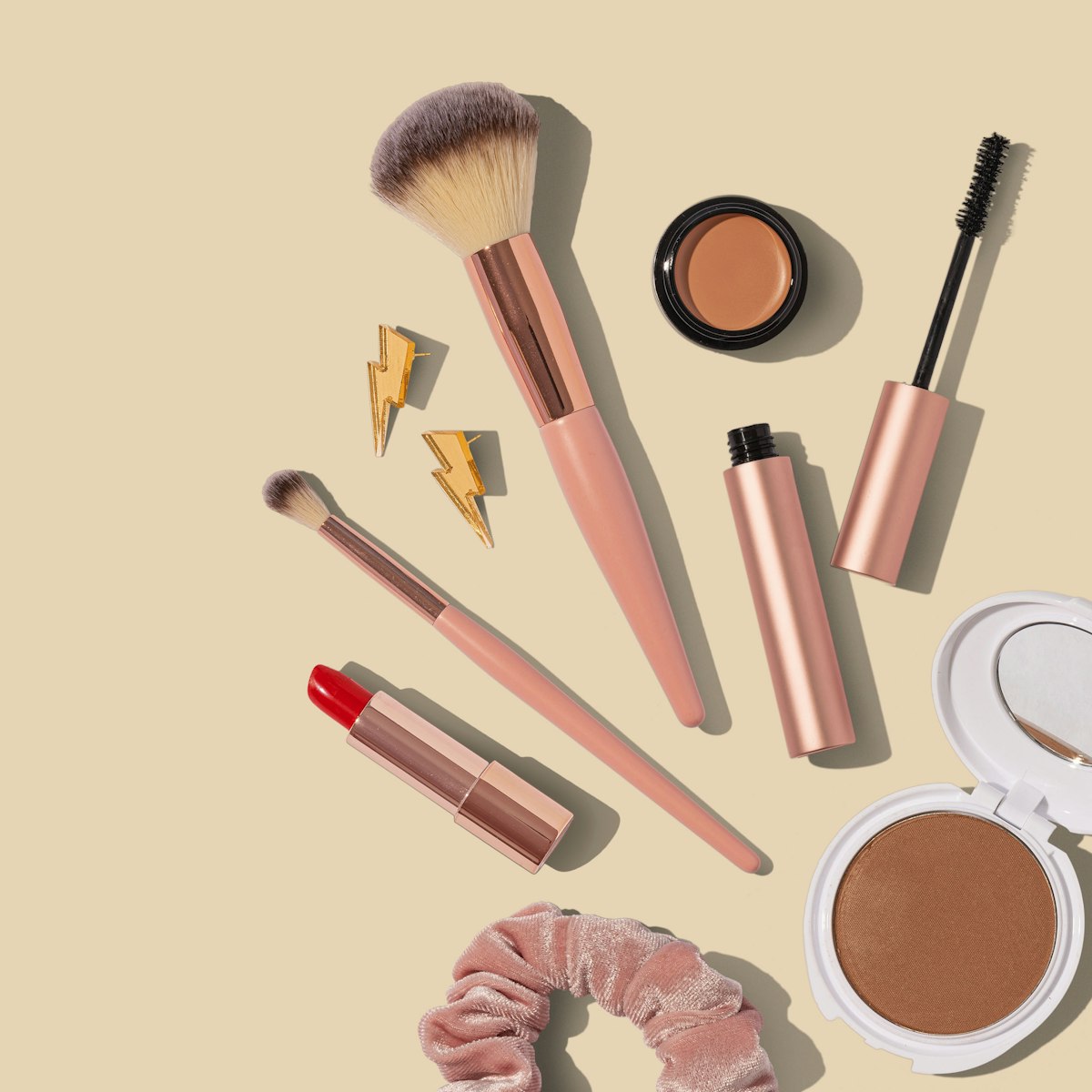 Beauty routine skincare products